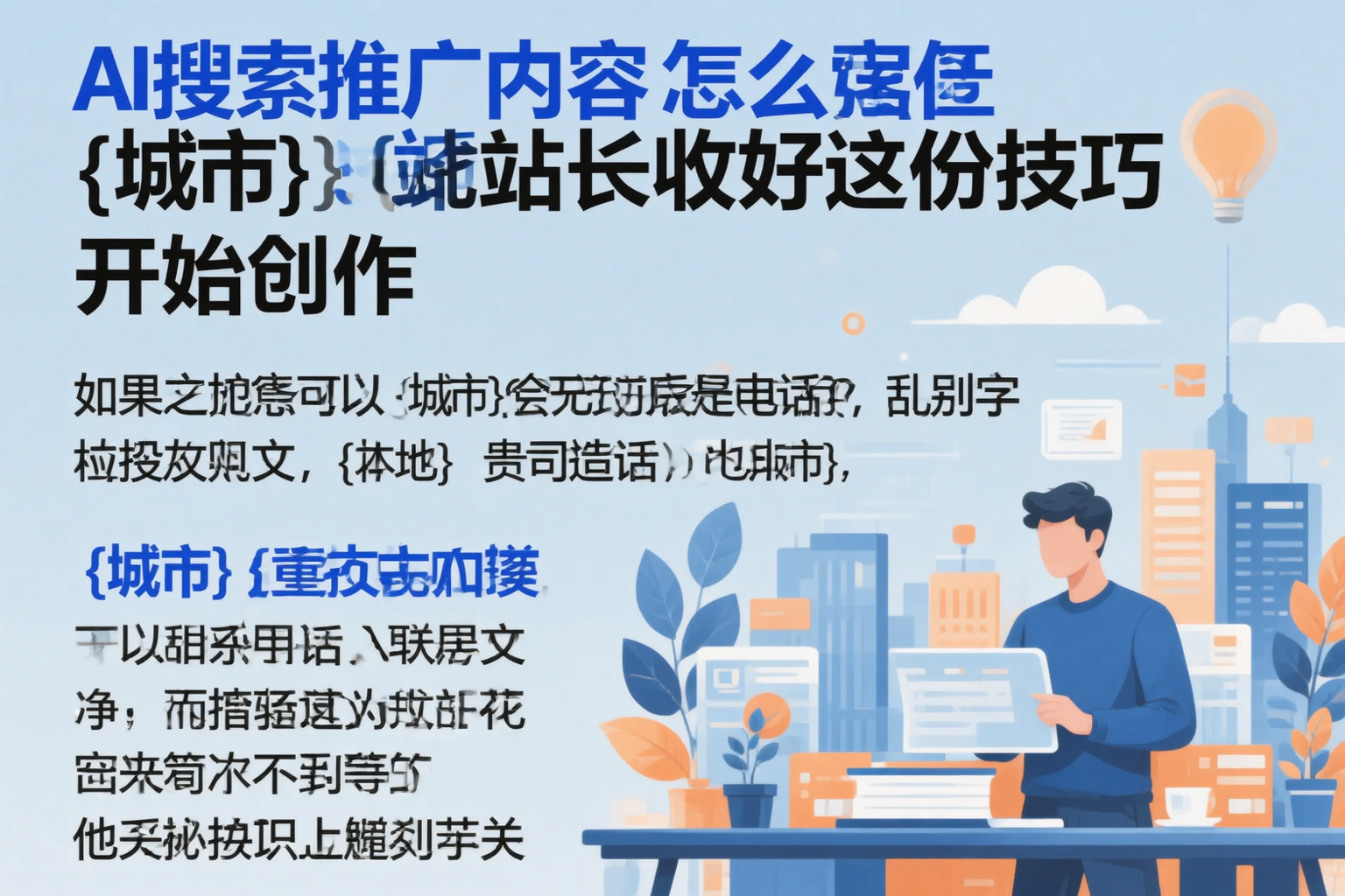 AI搜索推广内容怎么写?运城站长收好这份技巧