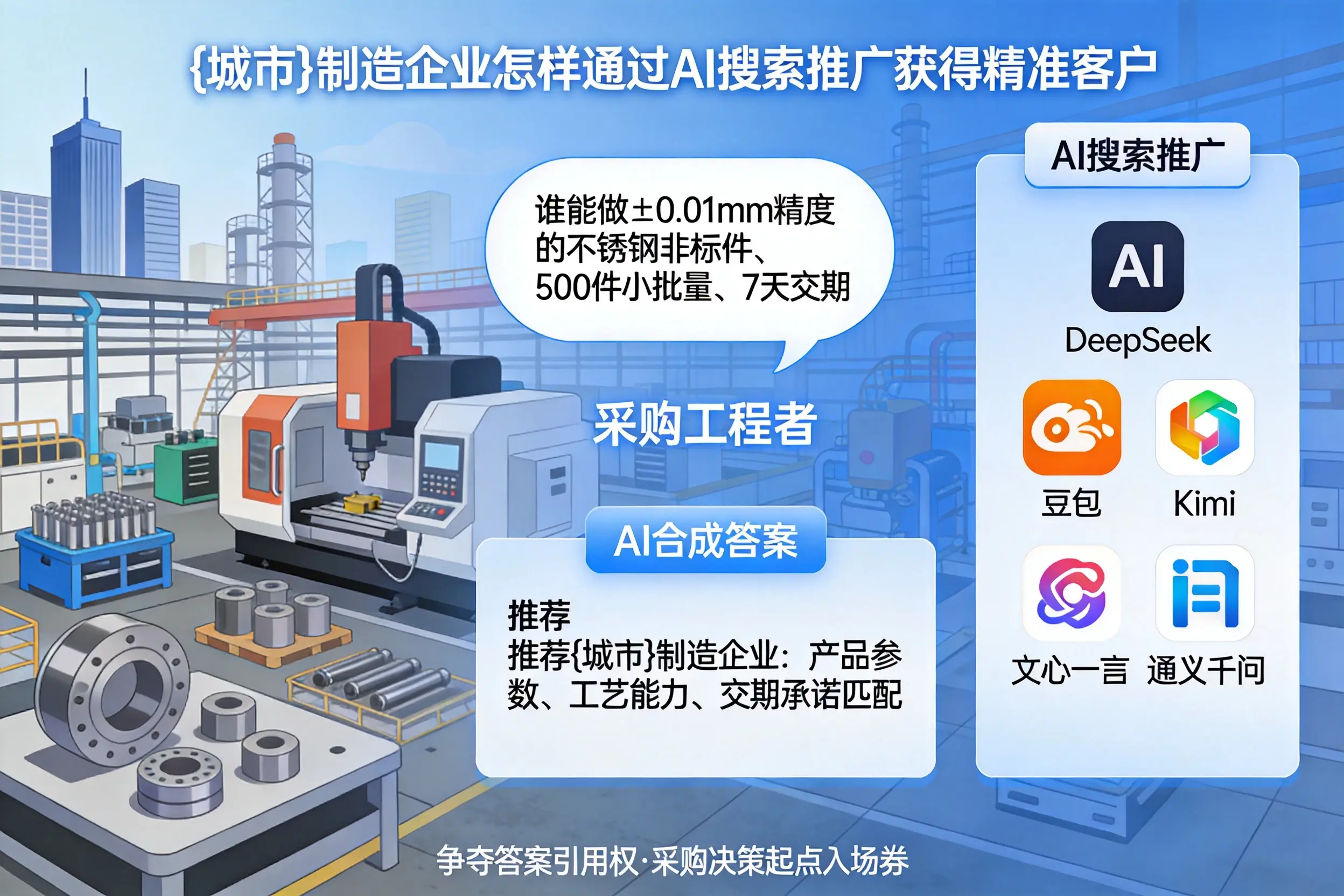 运城制造企业怎样通过AI搜索推广获得精准客户