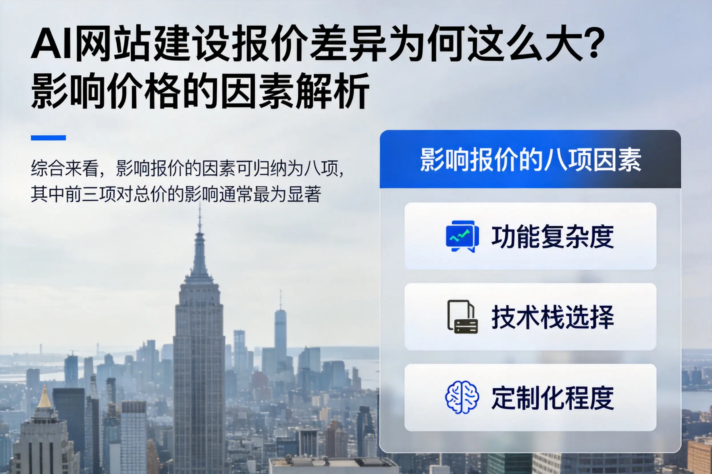 运城AI网站建设报价差异为何这么大?影响价格的因素解析
