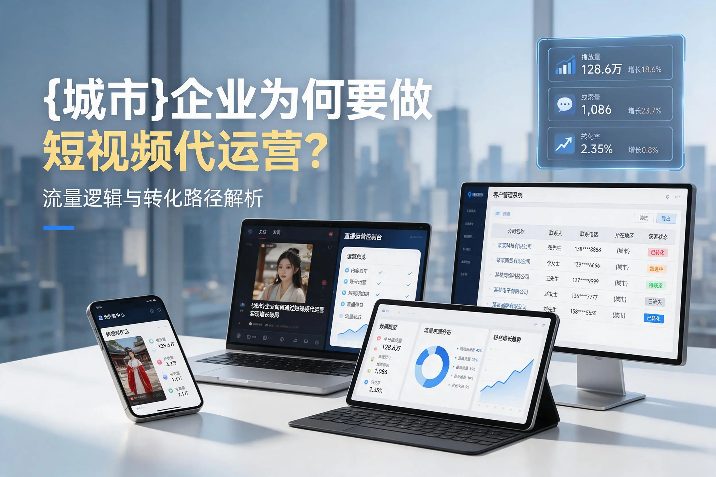 运城企业为何要做短视频代运营?流量逻辑与转化路径解析