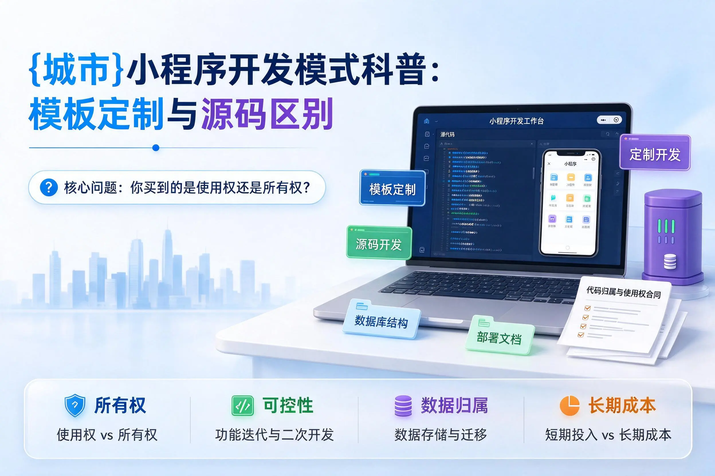 运城小程序开发模式科普:模板定制与源码区别