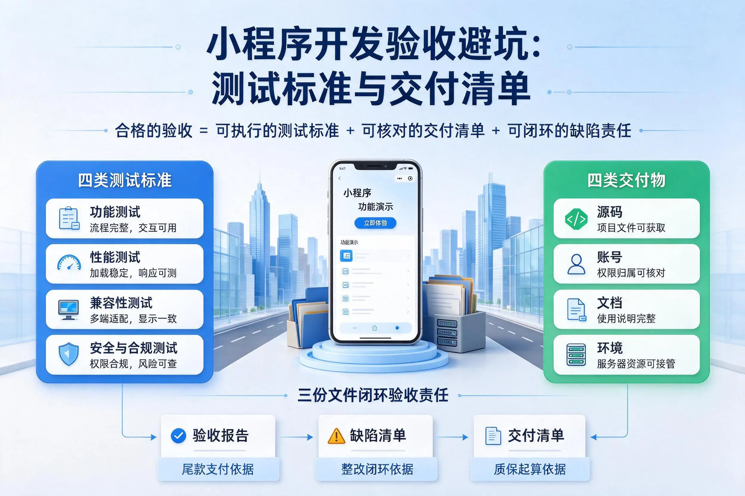 运城小程序开发验收避坑：测试标准与交付清单