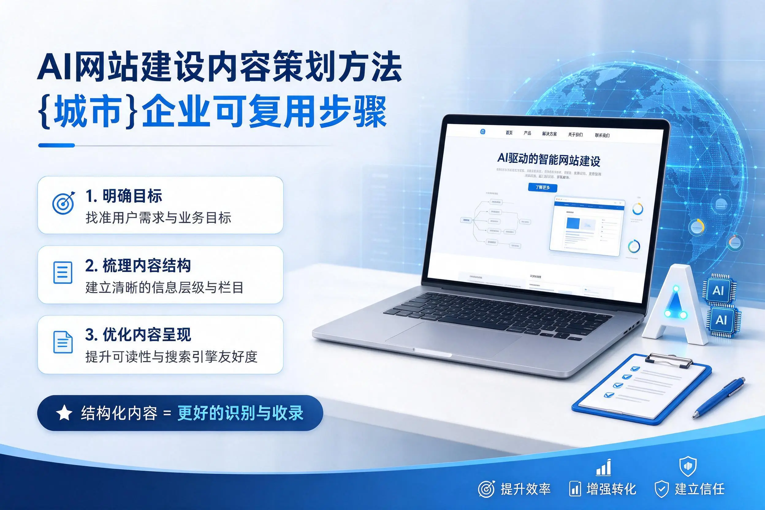 AI网站建设内容策划方法，运城企业可复用步骤