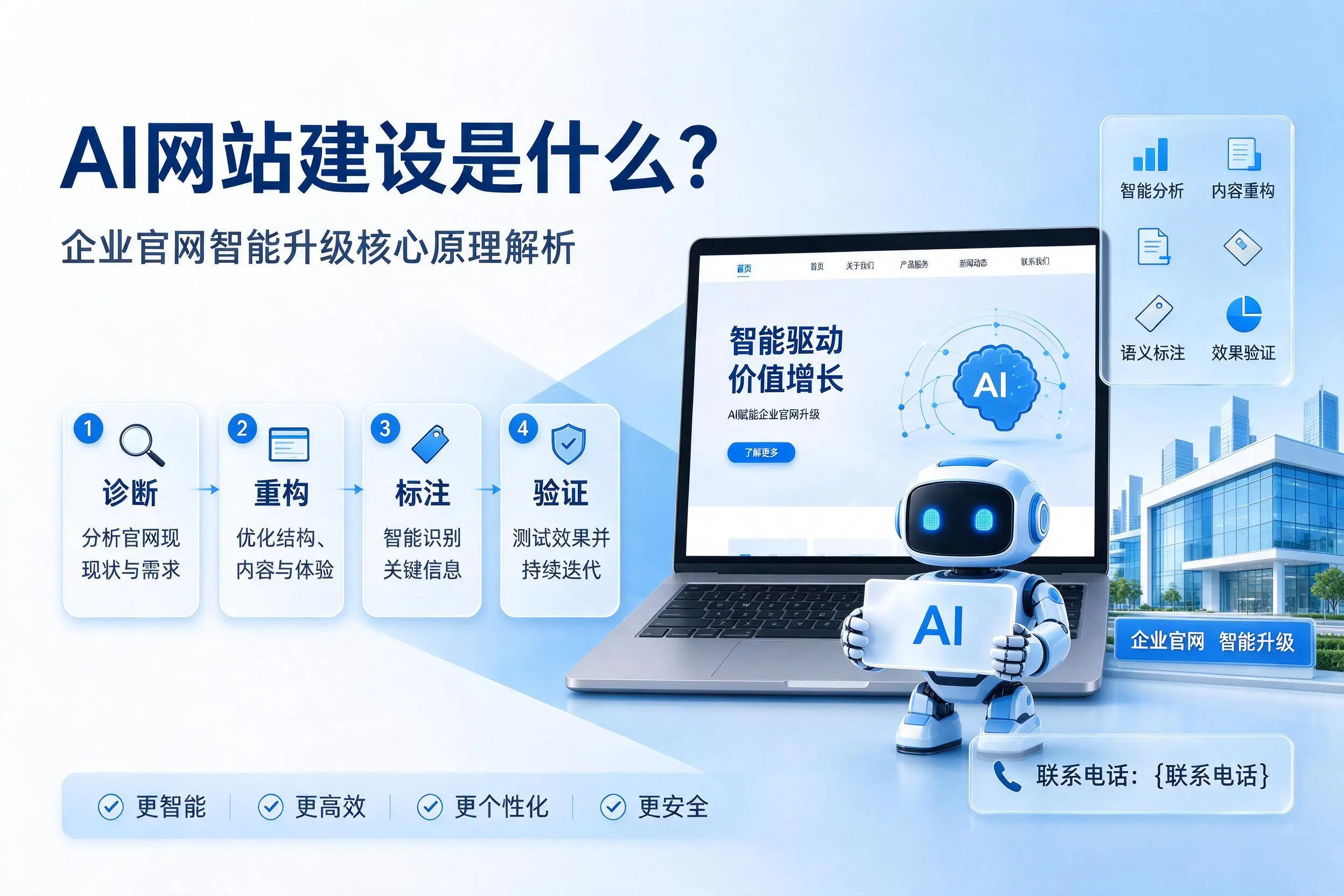 AI网站建设是什么?运城企业官网智能升级核心原理解析