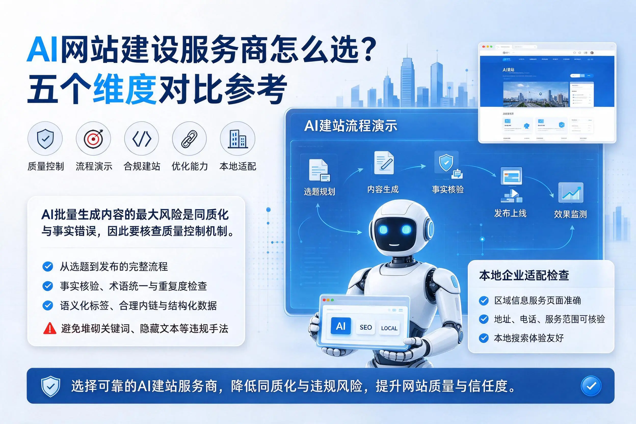 运城AI网站建设服务商怎么选？五个维度对比参考