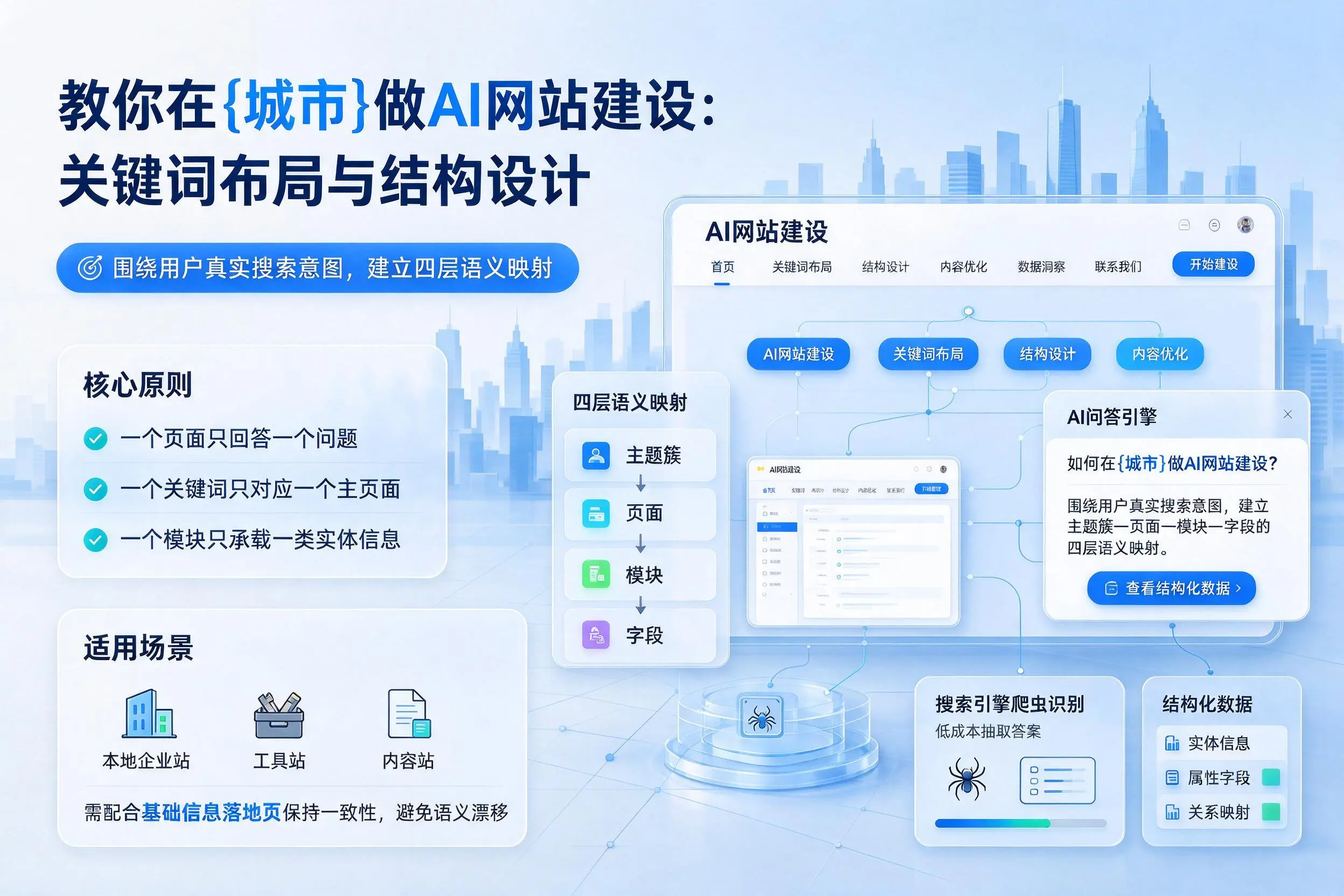 教你在运城做AI网站建设：关键词布局与结构设计