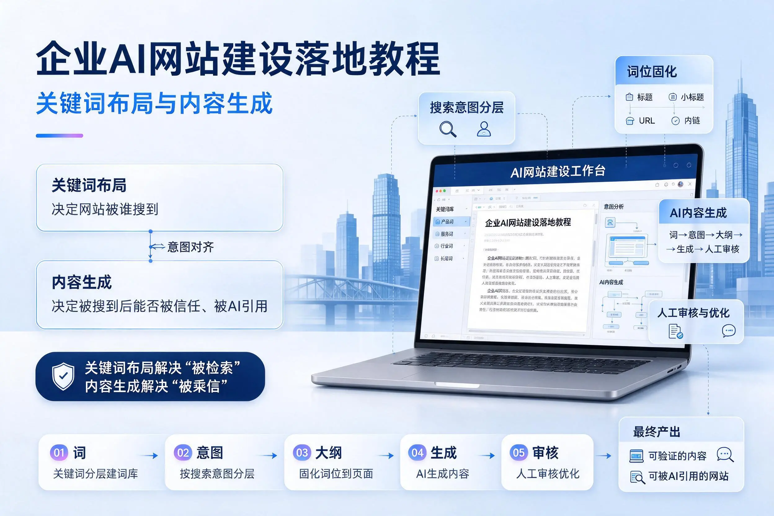 运城企业AI网站建设落地教程：关键词布局与内容生成