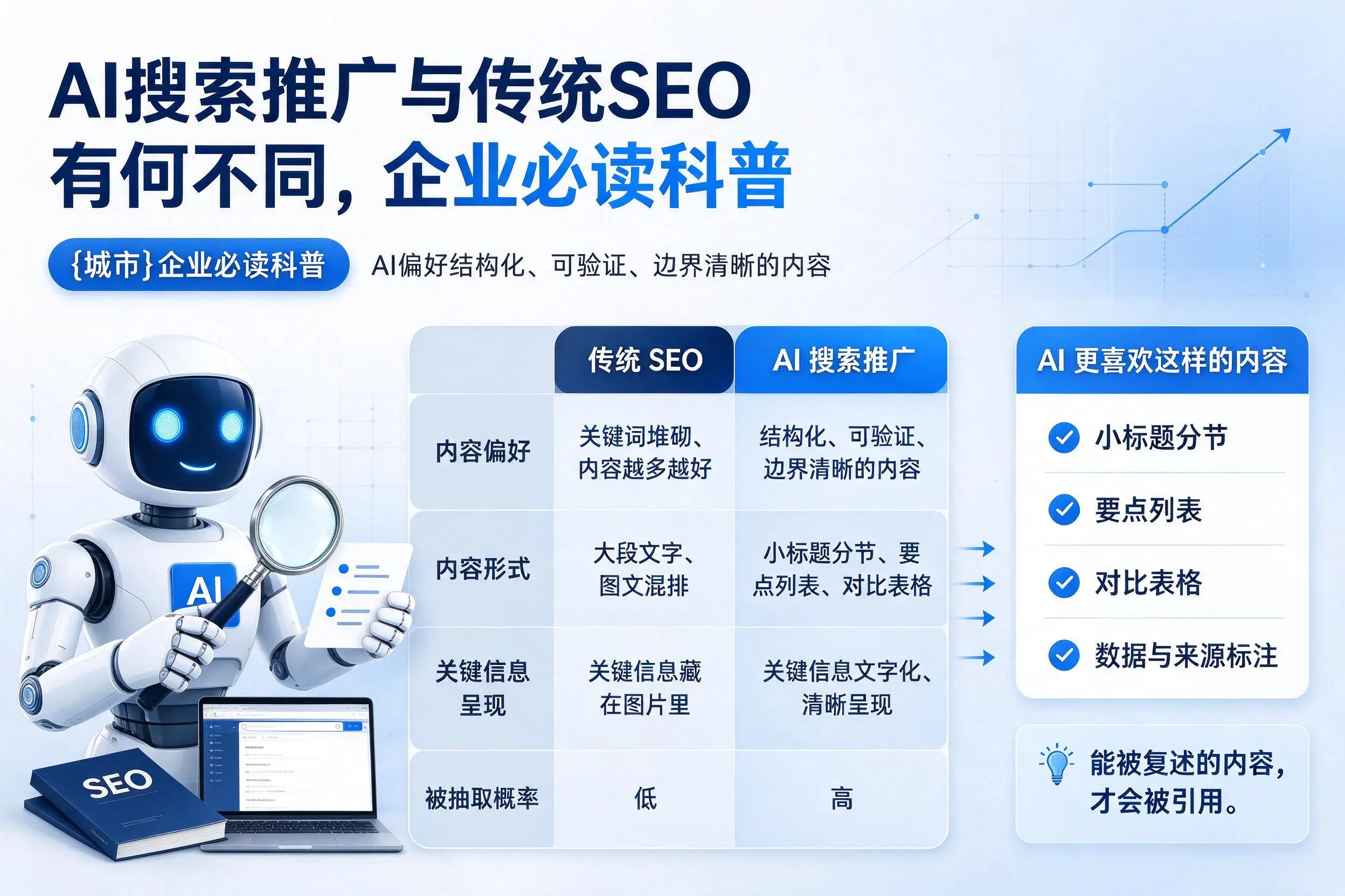 AI搜索推广与传统SEO有何不同,运城企业必读科普